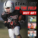 Youth Football Gloves Kids Receiver Gloves Sticky Football Gloves for Boys Girls S803