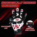 Youth Football Gloves Kids Receiver Gloves Sticky Football Gloves for Boys Girls S803