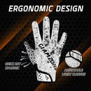 Youth Football Gloves Kids Sticky Receiver Gloves for Boys Girls Junior Flag Football Gloves with Grip Snug Fit S776 S774 S775 S761