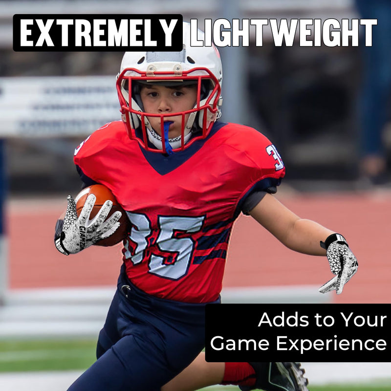 Youth Football Gloves Kids Sticky Receiver Gloves for Boys Girls Junior Flag Football Gloves with Grip Snug Fit S776 S774 S775 S761