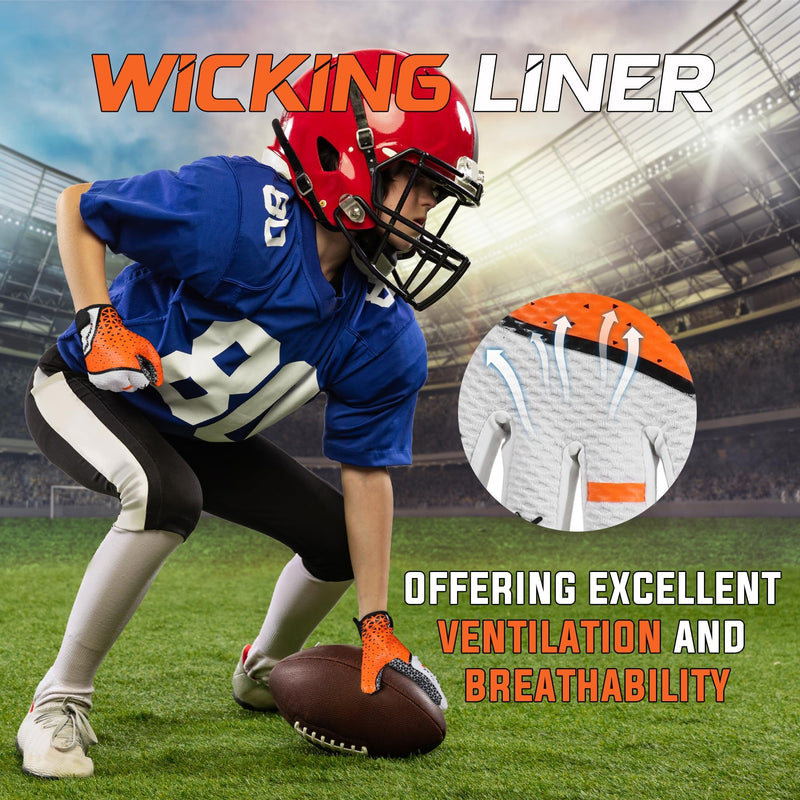 Youth Football Gloves Kids Receiver Gloves Boys Girls Football Gloves Best Gift S772 S800 S801 S802 S759