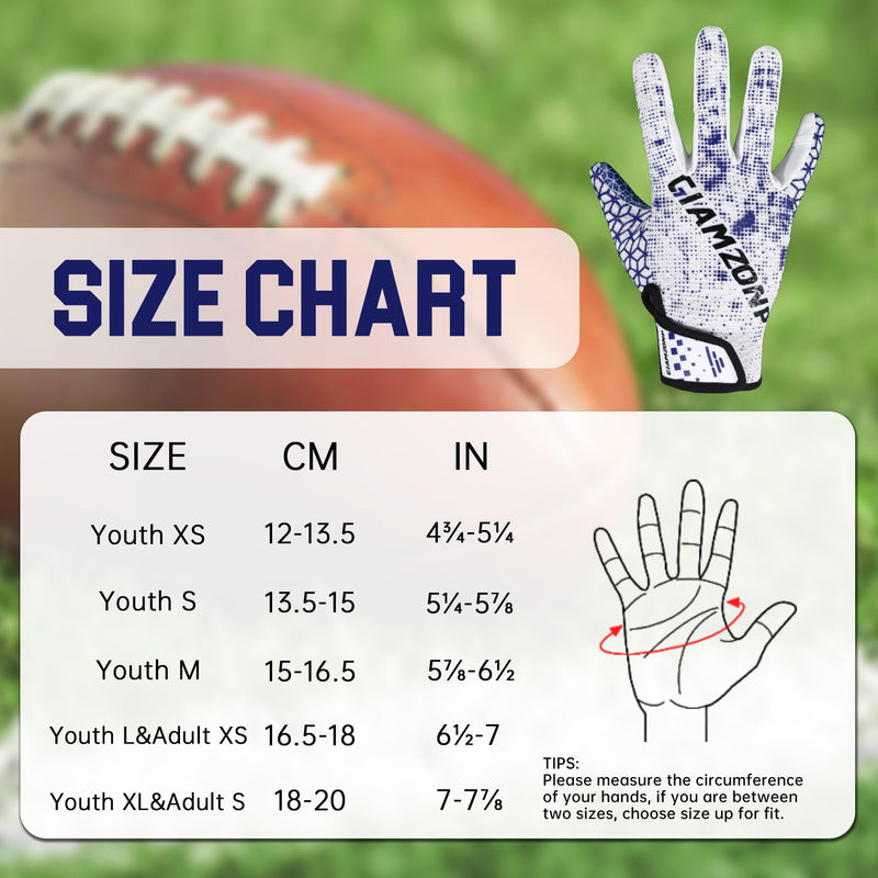 Youth Football Gloves Kids Sticky Receiver Gloves for Boys Girls Junior Flag Football Gloves with Grip Snug Fit S776 S774 S775 S761