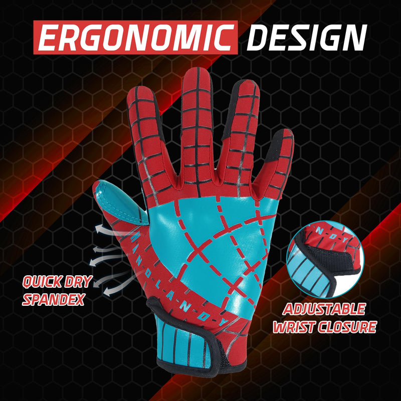 Youth Football Gloves Kids Receiver Gloves Boys Girls Football Gloves Best Gift S772 S800 S801 S802 S759