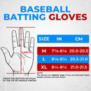 HANDLANDY Baseball Batting Gloves for Men & Women, Breathable Softball Batting Gloves with Long Cuff  S849