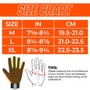 HANDLANDY Chainsaw Gloves, 12-Layer Saw Protection for Left Hand, Hi-Vis Leather Mechanic Yard Work Gloves with Touchscreen for Men 6366