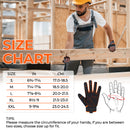 Handlandy Men Women Mechanic Working Gloves Spandex Touch Screen 6035