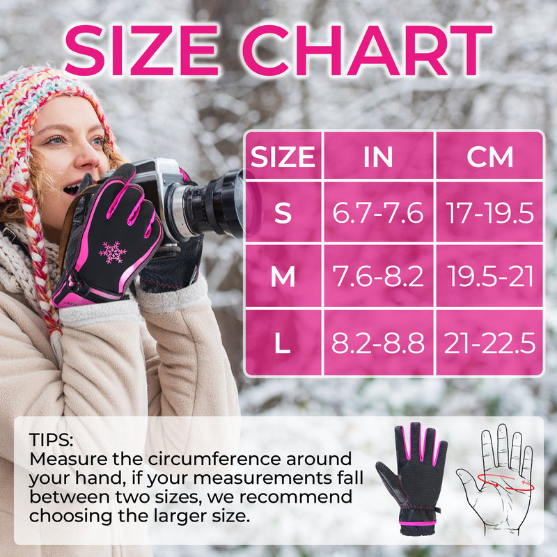 HANDLANDY Winter Work Gloves for Men Women, 3M Thinsulate Insulated, Waterproof Thermal Touchscreen Warm Grip Gloves for Cold Weather, Skiing, Snowboarding, Hiking 8040