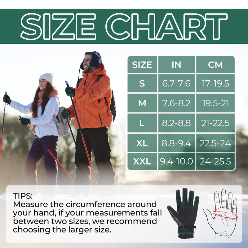 HANDLANDY Winter Work Gloves for Men Women, 3M Thinsulate Insulated, Waterproof Thermal Touchscreen Warm Grip Gloves for Cold Weather, Skiing, Snowboarding, Hiking 8040