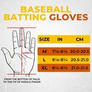 HANDLANDY Baseball Batting Gloves for Men & Women, Breathable Softball Batting Gloves with Long Cuff  S849