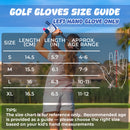 Kids Golf Glove, Left Hand Youth Golf Glove for Junior Toddler, Durable & Breathable, Great Gift for Boys Girls KL831