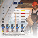 HANDLANDY 6/12/24 Pairs Safety Work Gloves with MicroFoam Nitrile Coated - Breathable Nylon Gloves with Grip for Men & Womem 11178