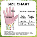 HANDLANDY Womens Gardening Gloves, Ladies Cotton Soft Jersey Garden Gloves with PVC Dots, Floral Yard Work Gloves, Ideal Gardener Gifts 5183