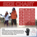 HANDLANDY Winter Work Gloves for Men Women, 3M Thinsulate Insulated, Waterproof Thermal Touchscreen Warm Grip Gloves for Cold Weather, Skiing, Snowboarding, Hiking 8040