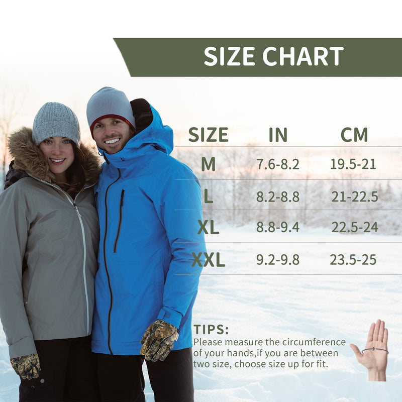 HANDLANDY Winter Gloves for Men & Women, Insulated Waterproof for Cold Weather, Thermal Glove for Cycling, Ski, Riding, Driving, Biking, Running 8042