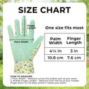 HANDLANDY Womens Gardening Gloves, Ladies Cotton Soft Jersey Garden Gloves with PVC Dots, Floral Yard Work Gloves, Ideal Gardener Gifts 5183