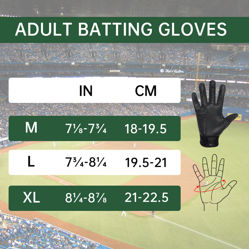 HANDLANDY Baseball Batting Gloves for Adult Youth, Grip Breathable Softball Batting Gloves Fit Men Kids Boys Girls 836