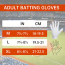 HANDLANDY Baseball Batting Gloves for Adult Youth, Grip Breathable Softball Batting Gloves Fit Men Kids Boys Girls 836