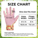 HANDLANDY Womens Gardening Gloves, Ladies Cotton Soft Jersey Garden Gloves with PVC Dots, Floral Yard Work Gloves, Ideal Gardener Gifts 5183