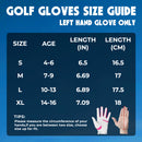 HANDLANDY Youth Golf Glove, Left Hand Kids Golf Gloves for Junior Toddler Boys Girls KL834