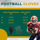 HANDLANDY Youth&Adult Football Gloves, Sticky Receiver Gloves,Super Grip Football Glove Best Gift  S805