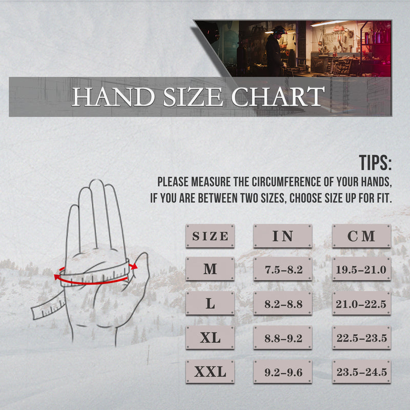 HLDD HANDLANDY Gloves For Protection Against Accidents, Insulated Winter Work Gloves for Men, 3m Thinsulate Thermal Impact Gloves with Touchscreen for Cold Weather 6102/6103/6105