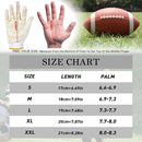 HANDLANDY Football Gloves White Stretch Men Women Adult S746
