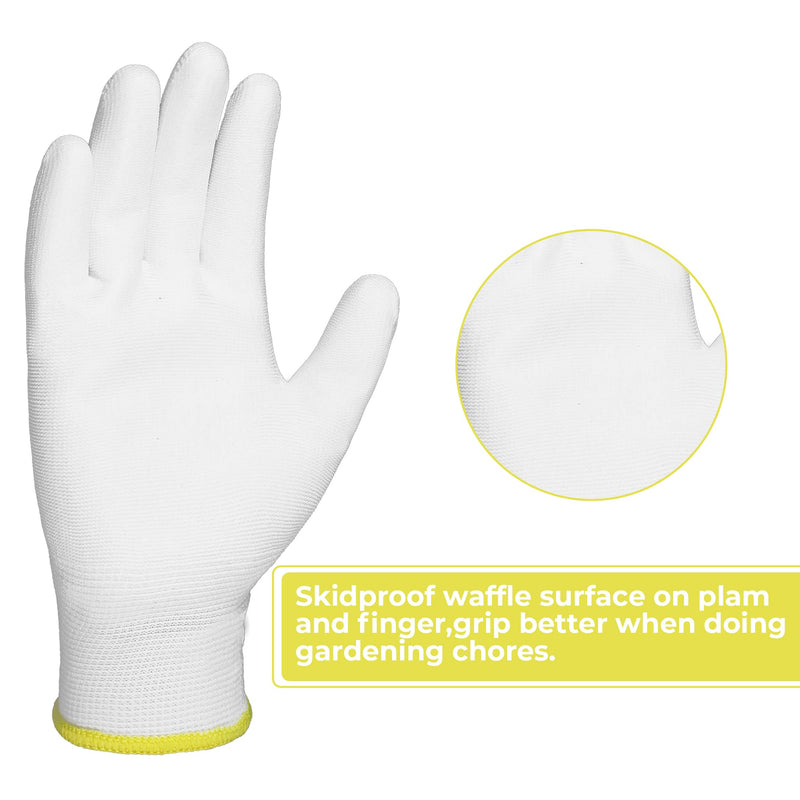 HANDLANDY PU Coated Safety Work Gloves, 6/12 Pairs Work Gloves 11170