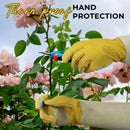 HANDLANDY Rose Pruning Gloves for Men & Women, Thorn Proof Long Garden Gloves, Gardening Gifts for Gardeners - goatskin, 5197/5195/5190