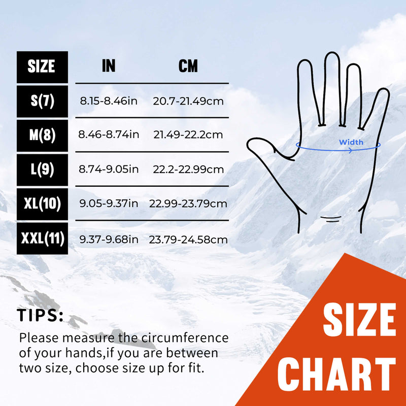 HANDLANDY Waterproof Work Gloves for Cold Weather, Insulated Winter Freezer Work Gloves with Grip for Men Women 2 Pairs 11175/11176