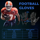 HANDLANDY Youth&Adult Football Gloves, Sticky Receiver Gloves,Super Grip Football Glove Best Gift  S805