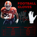 HANDLANDY Youth&Adult Football Gloves, Sticky Receiver Gloves,Super Grip Football Glove Best Gift  S805