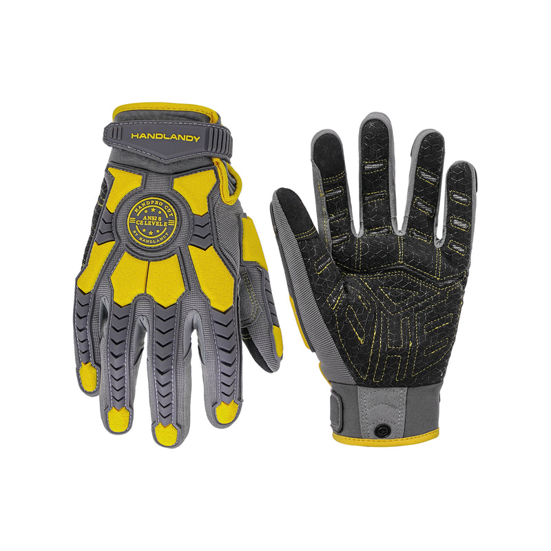 Gants d'impact Handlandy sécurité robuste ANSI Cut 6 TPR Protect H694