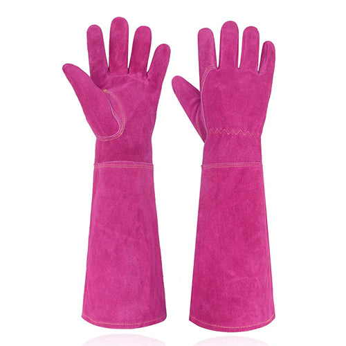 HANDLANDY Gants de jardinage en cuir pour femme en vrac, paquet de 12 paires de gants longs anti-épines pour l'élagage des roses 508890