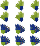 Handlandy Wholesale Kids Working Garden Gloves Knitted Wrist Breathability 5093949596 (12 Pairs)