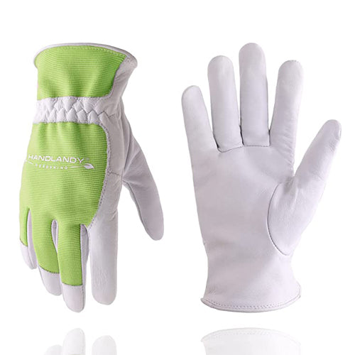HANDLANDY Gardening Gloves Flexible Soft Leather Yard Work 51756