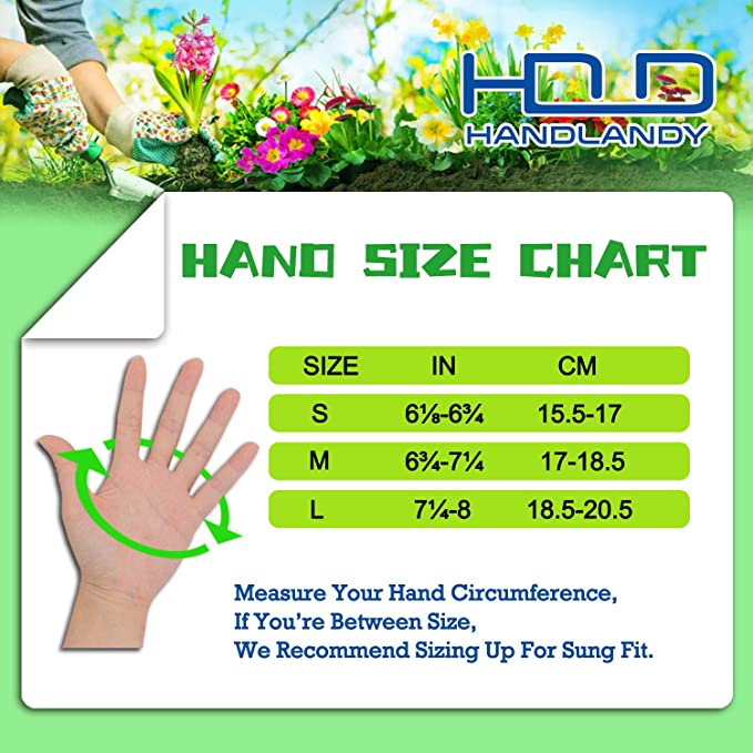 HANDLANDY Gardening Gloves Flexible Soft Leather Yard Work 51756