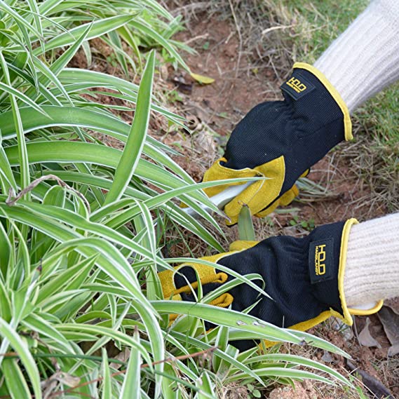 Handandy Herren-Gartenhandschuhe aus Leder, Packung mit 12 Paar Arbeitshandschuhen für Mechaniker, Baugewerbe 59646013