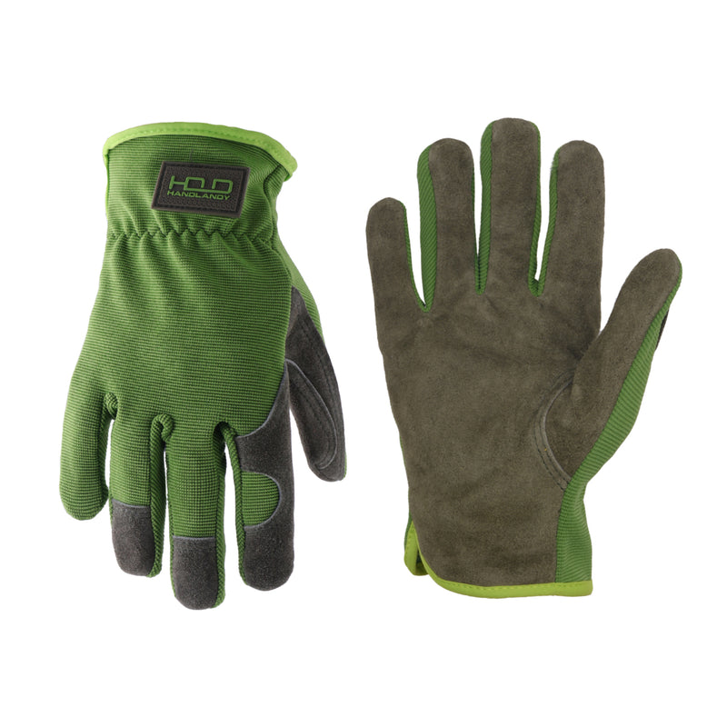 gardening gloves bulk buy Handlandy Men Leather Gardening Gloves Bulk, Utility Work Gloves for Mechanics, Construction 59646013 (12 Pairs )