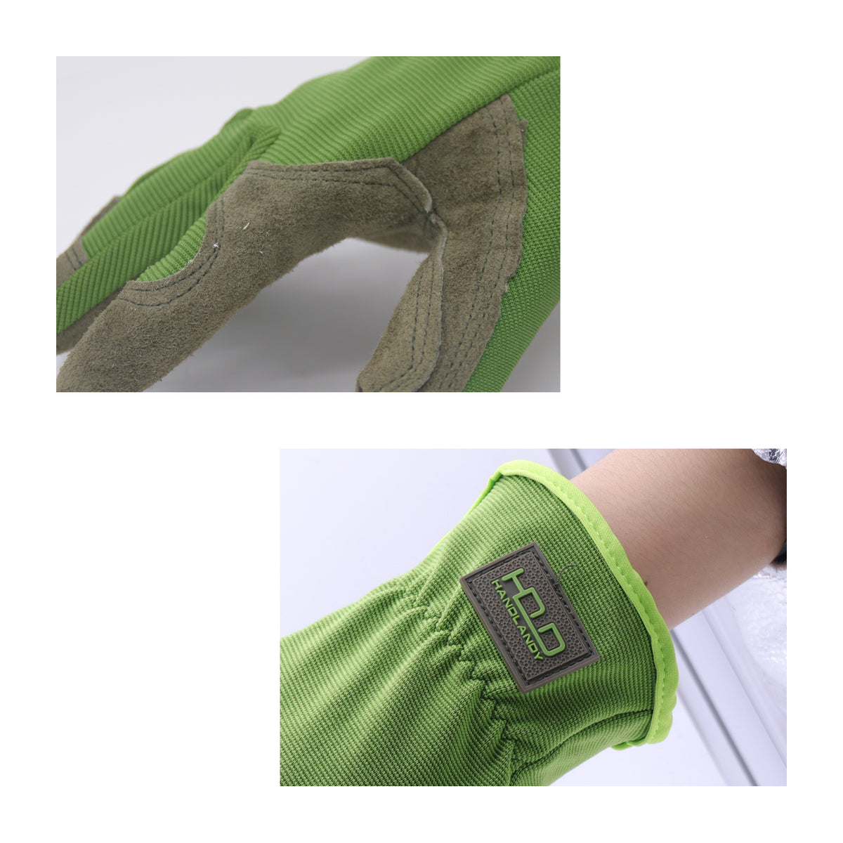 thumbnail image 2 of Wholesale Men Women Gardening Gloves Leather Dexterity Breathable 5964 (36/72/120 Pairs) XL / Green / 36 Pairs 2 of 9