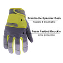 Handlandy Work Gloves Men & Women Bulk, Flexible Breathable Utility Mechanic Working Gloves Touch Screen 6035 (12 Pairs )