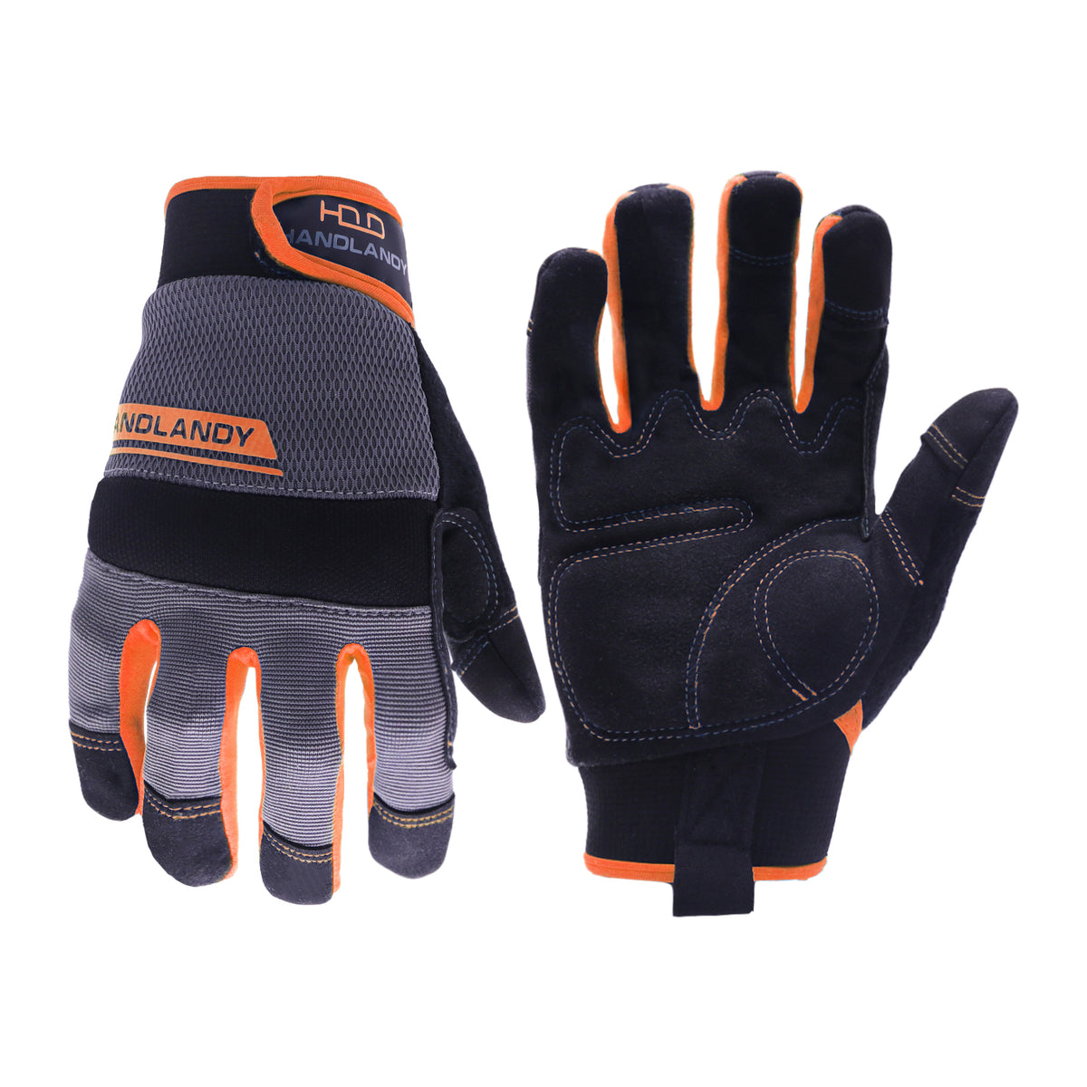 thumbnail image 2 of Work Gloves With Touch Screen Fingers - Flexible Safety Gloves With Padded Palm For Men & Women 2 of 13