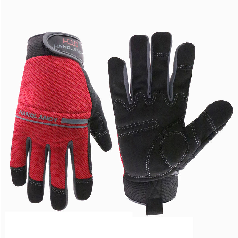 Handlandy Men Women Mechanic Working Gloves Touch Screen 6035 (11/13/15/17 Pairs)