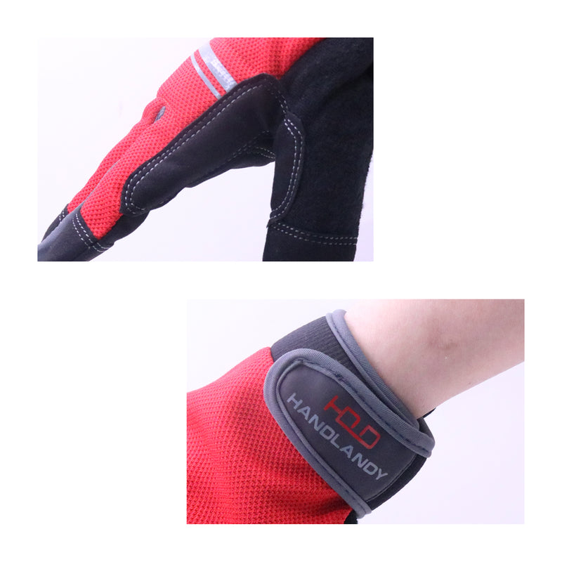 Gants de travail Handlandy pour hommes et femmes en vrac, paquet de 12 paires de gants de travail de mécanicien utilitaires flexibles et respirants pour écran tactile 6035
