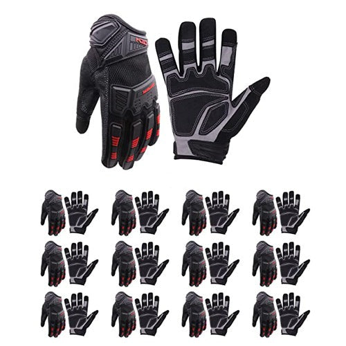 Handlandy TPR Impact Reducing Work Gloves Pack of 12 Pairs 6081