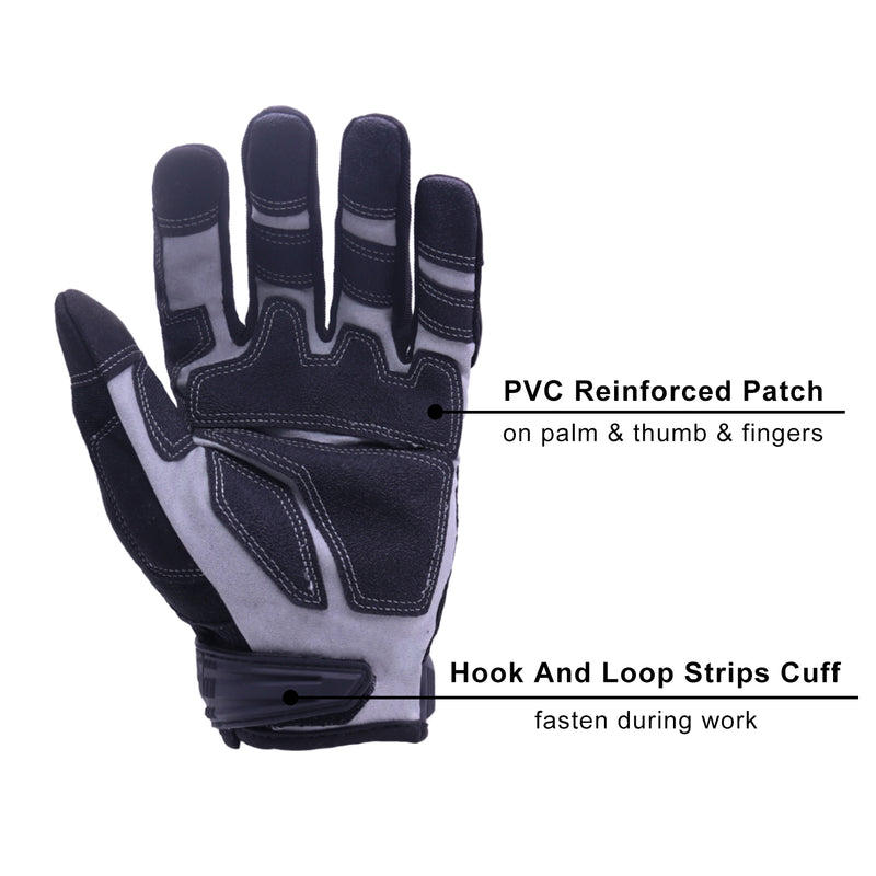 Handlandy TPR Impact Reducing Work Gloves 6081 (12 Pairs )