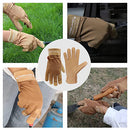 Handlandy Womens Cowhide Leather Gardening Gloves  6167 (12 Pairs)