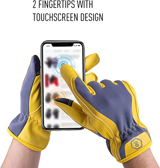women's deerskin gardening gloves Handlandy Deerskin Rigger Gloves Driver Yardwork Gardening Lightwork 6184 S