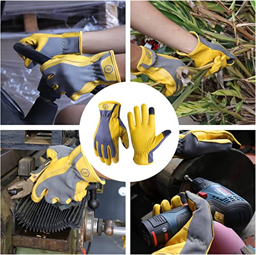 Handlandy Deerskin Rigger Gloves Driver Yardwork Gardening  Lightwork 6184