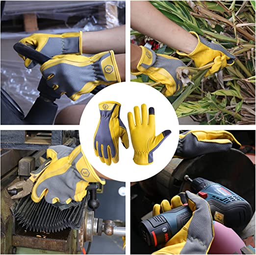 Handandy Rigger-Handschuhe aus Hirschleder, Fahrer, Gartenarbeit, Gartenarbeit, Lichtarbeit 6184