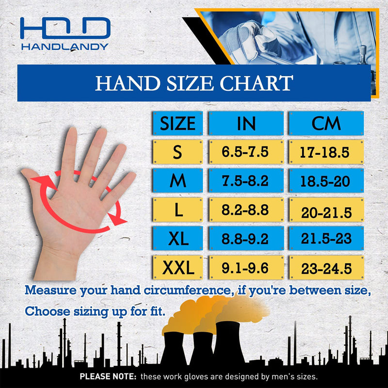 Handlandy Wholesale Men Women Mechanic Working Gloves Touch Screen 6035